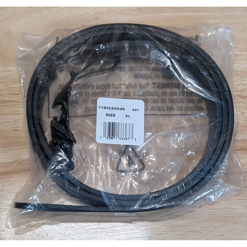 Dickies Mens Black Leather Belt XL 42-44 Workwear Stitched 11DI020046 New